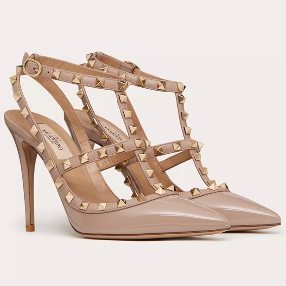 **Brand New** **Authentic Valentino Garavani Patent Rockstud Caged Pump** - Picture 2 of 10